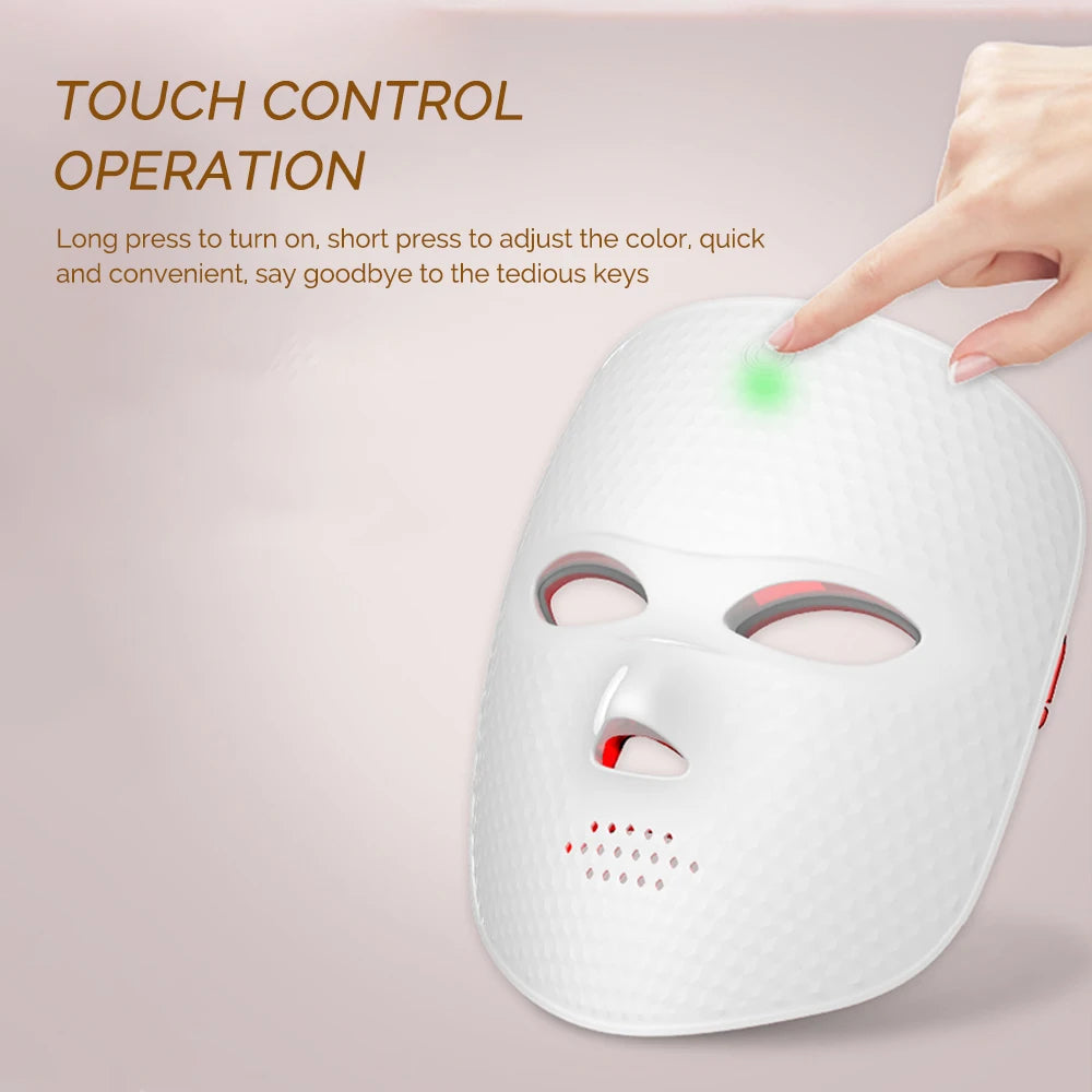 7-Color Wireless LED Face Mask – Your At-Home Skincare Upgrade.