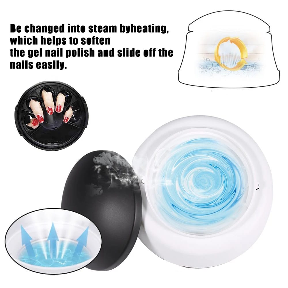 36W Electric Steam Gel Nail Polish Remover – Effortless Gel Removal at Home