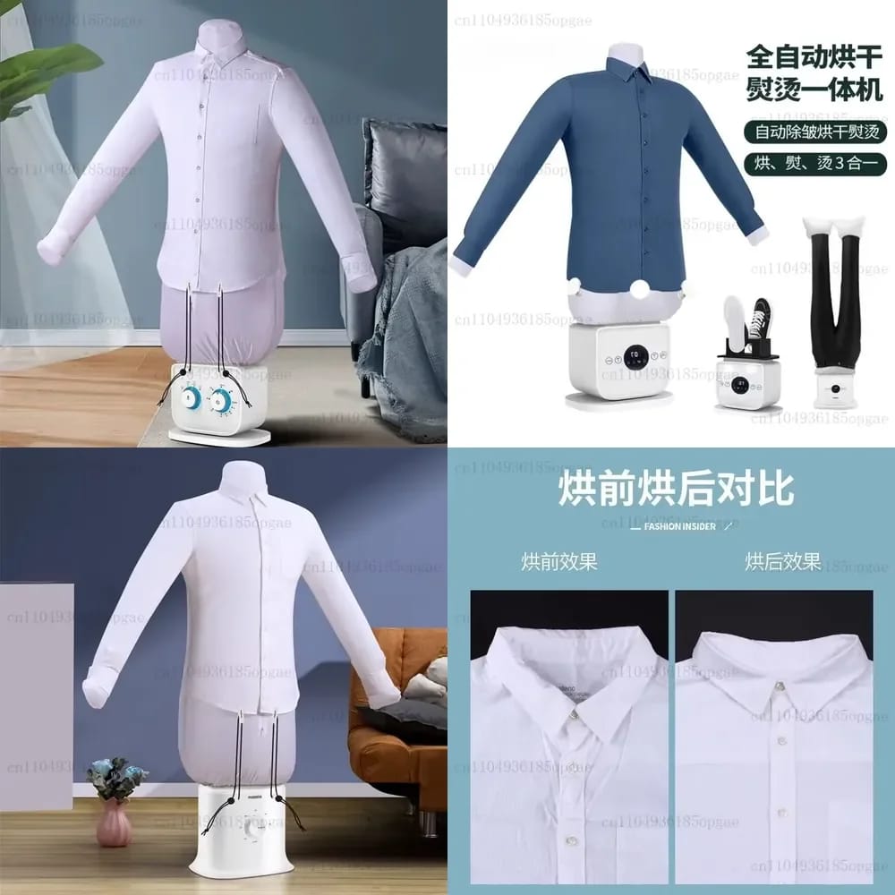 Portable Electric Clothes Dryer &amp; Steamer – Foldable, Automatic Garment Care 🧺✨