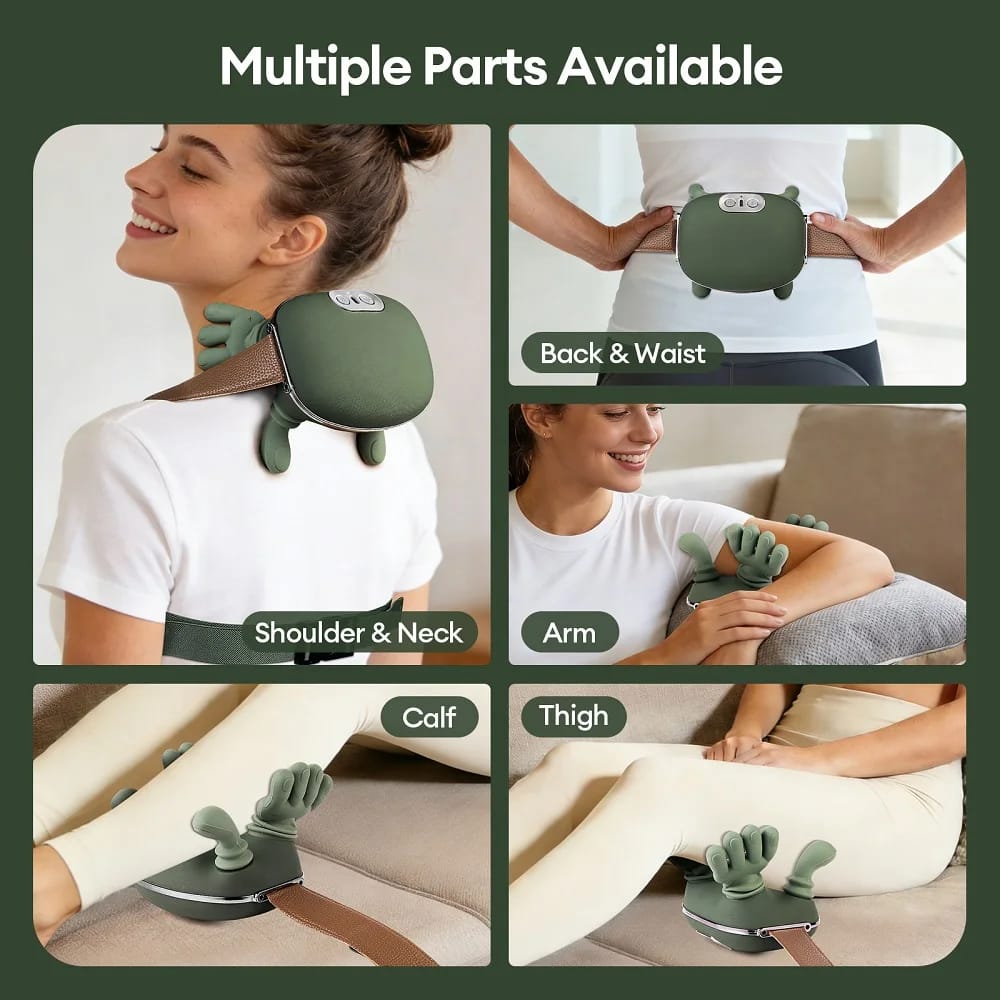 4D Bionic Finger Neck &amp; Shoulder Massager – Wireless Deep-Kneading Massage Shawl 💆